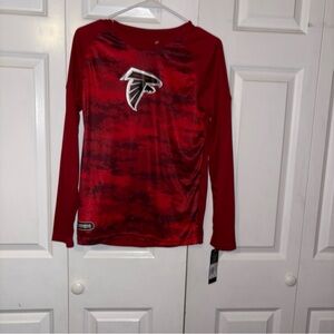 NFL Kids Red and Black Long Sleeve Tee